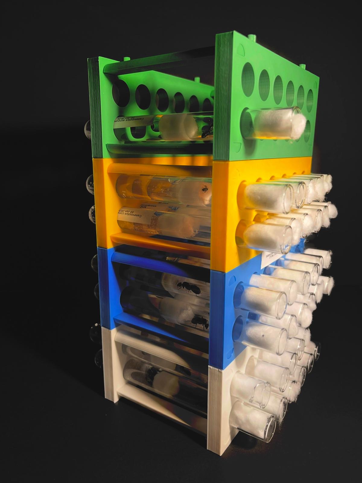 16mm Test tube Rack Stackable